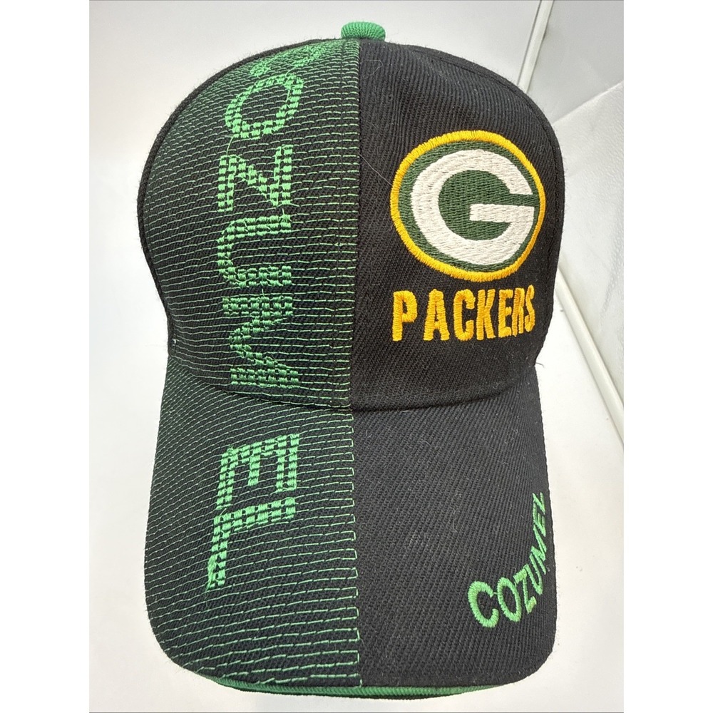 Green Bay Packers COZUMEL  Hat Adult Green Snapback Cap NFL Football